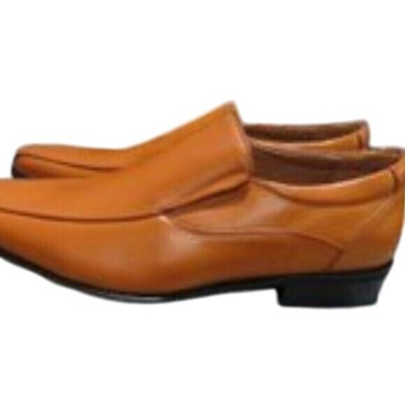 AMAPO Men's Square Toe Dress Shoes slip on Classic Business Men Oxfords 12 US - Picture 1 of 11